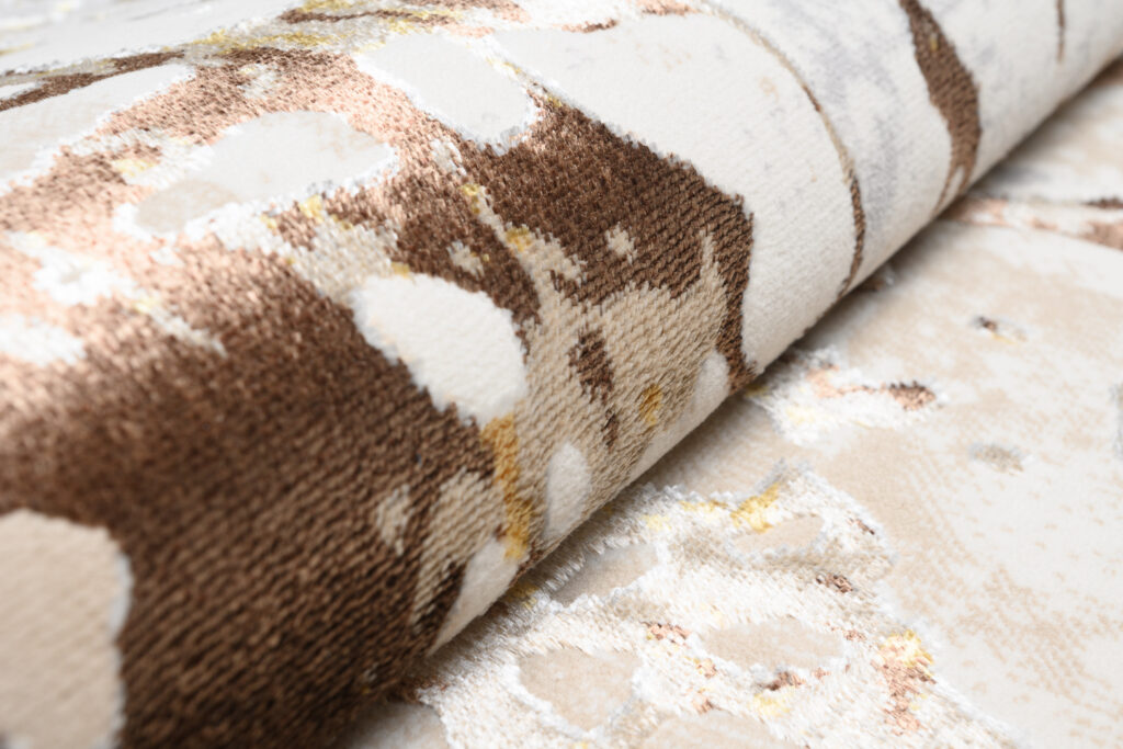 Vloerkleed Golden Creme Bruin Abstract