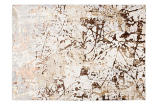 Vloerkleed Golden Creme Bruin Abstract