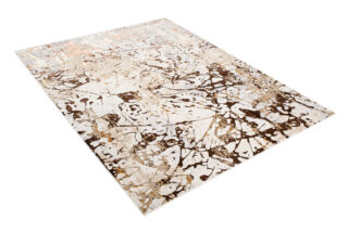 Vloerkleed Golden Creme Bruin Abstract