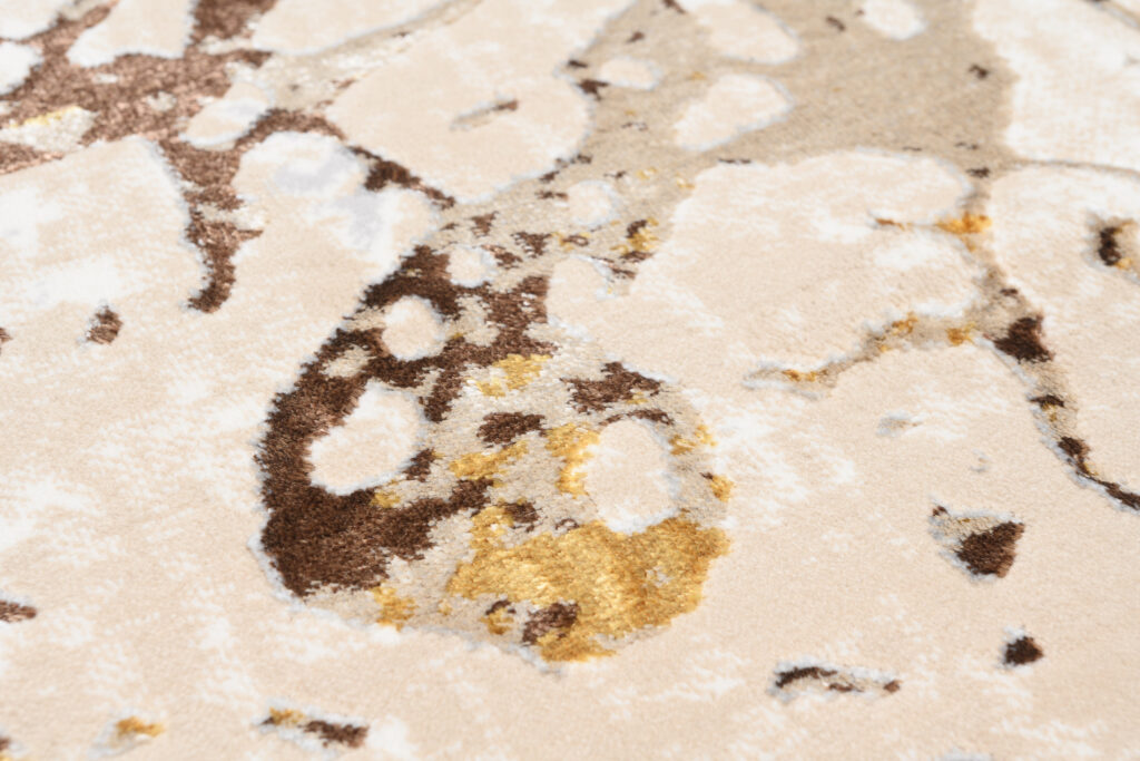 Vloerkleed Golden Creme Bruin Abstract