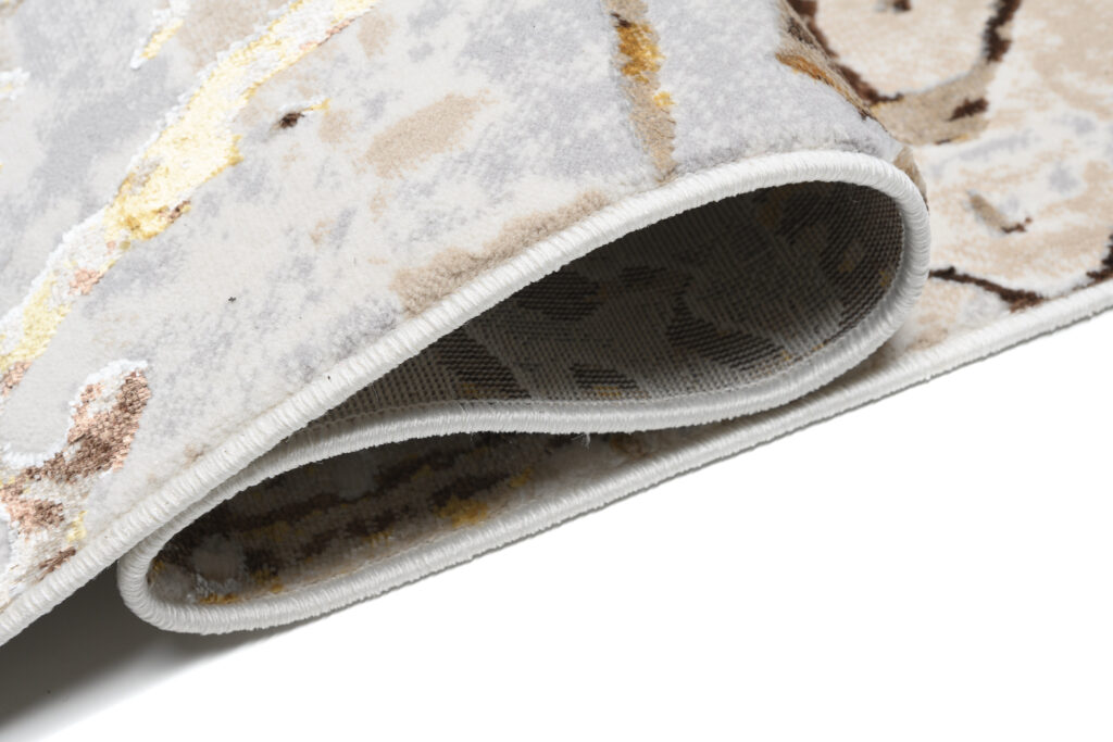 Vloerkleed Golden Creme Bruin Abstract