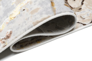 Vloerkleed Golden Creme Bruin Abstract