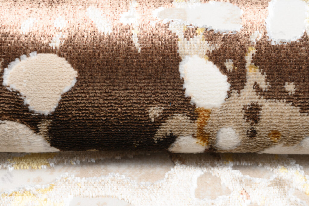Vloerkleed Golden Creme Bruin Abstract