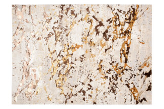 Vloerkleed Golden Creme Goudkleur Abstract