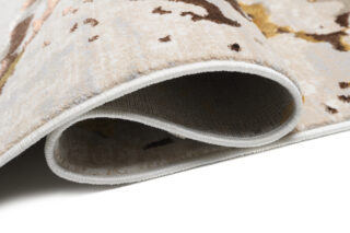 Vloerkleed Golden Creme Goudkleur Abstract