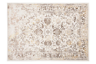 Vloerkleed Golden Creme Goudkleur Vintage Frame