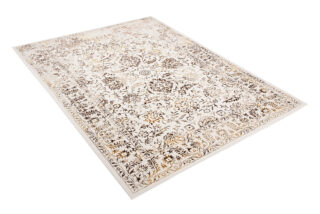 Vloerkleed Golden Creme Goudkleur Vintage Frame