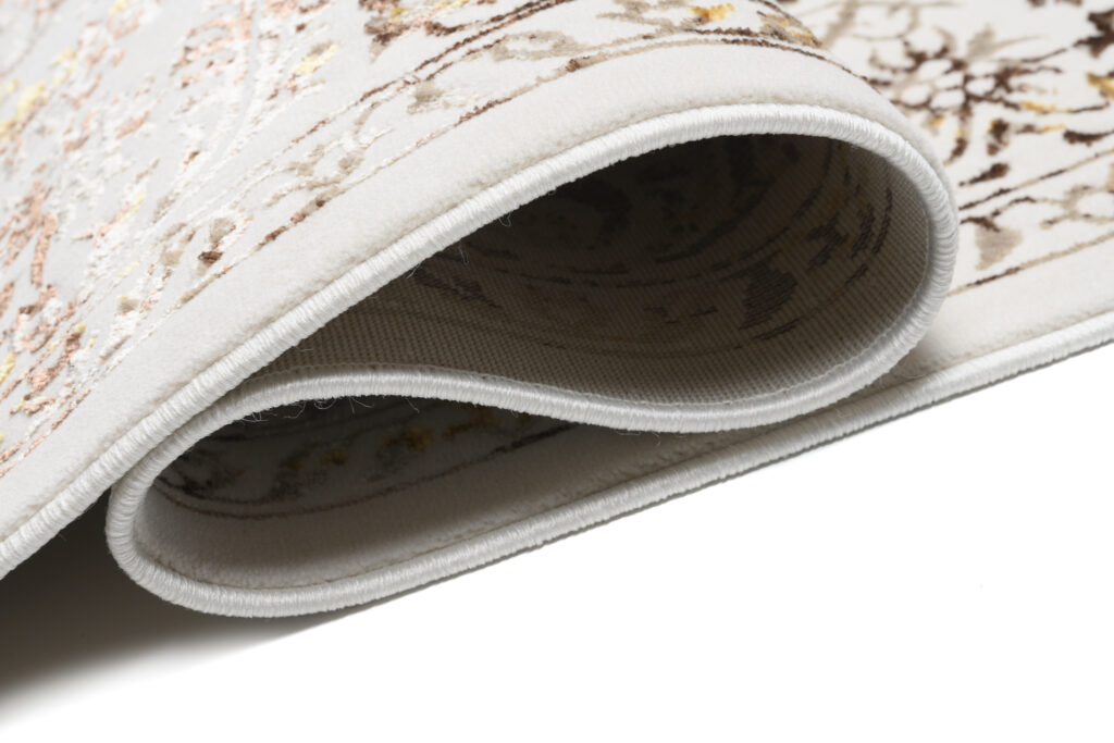 Vloerkleed Golden Creme Goudkleur Vintage Frame