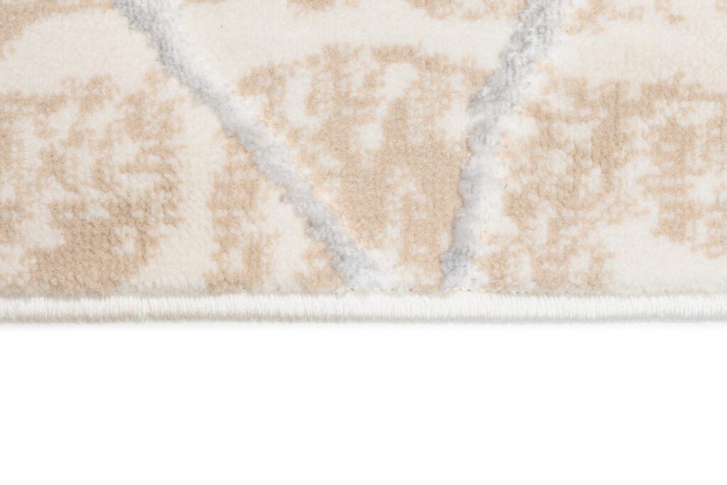 Vloerkleed Golden Beige Goudkleur Bruin Lijnen