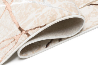 Vloerkleed Golden Beige Goudkleur Bruin Lijnen