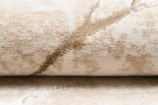 Vloerkleed Golden Beige Goudkleur Bruin Lijnen