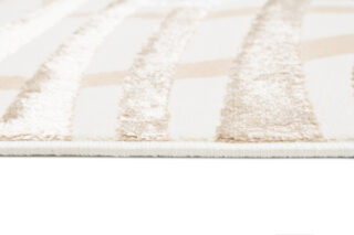 Vloerkleed Golden Creme Goudkleur Beige Bladeren