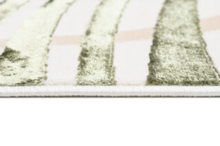 Vloerkleed Golden Creme Beige Groen Bladeren