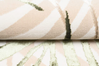 Vloerkleed Golden Creme Beige Groen Bladeren