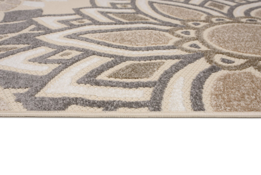 Buitenkleed Patio Creme Grijs Bloemen