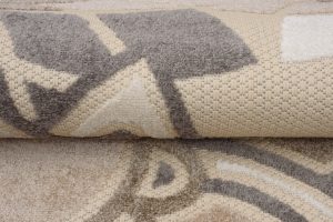 Vloerkleed Buitenkleed Patio Creme Grijs Bloemen