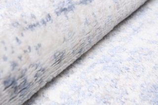 Vloerkleed Sky Blauw Creme Abstract Gewreven