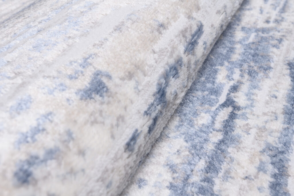 Vloerkleed Sky Blauw Creme Modern Stroken