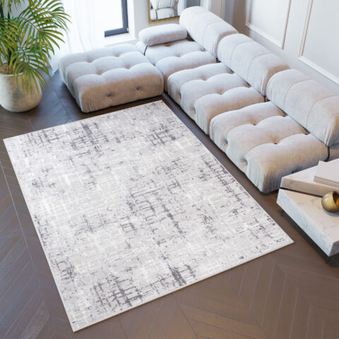 Vloerkleed Sky Grijs Modern Geruit
