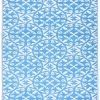 Vloerkleed Ibiza Kunststof Dubbelzijdig Waterdicht Marineblauw Wit Cirkels