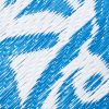 Vloerkleed Ibiza Kunststof Dubbelzijdig Waterdicht Marineblauw Wit Cirkels