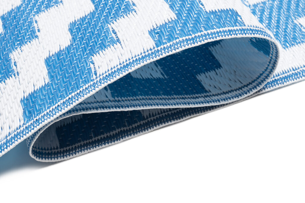 Vloerkleed Ibiza Buitenkleed Dubbelzijdig Waterdicht Navy Wit