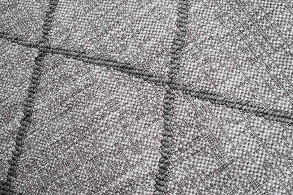 Vloerkleed Capri Grijs Indoor Outdoor Sisal Modern Geruit