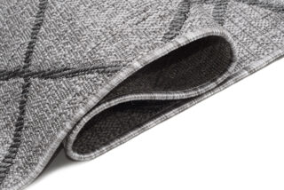 Vloerkleed Capri Grijs Indoor Outdoor Sisal Modern Geruit