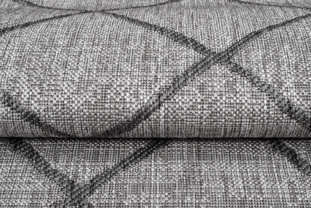 Vloerkleed Capri Grijs Indoor Outdoor Sisal Modern Geruit
