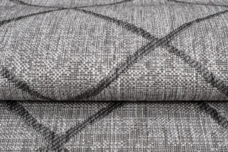Vloerkleed Capri Grijs Indoor Outdoor Sisal Modern Geruit