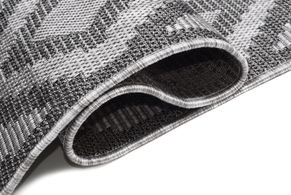 Vloerkleed Capri Grijs Zigzag Indoor Outdoor Modern Sisal