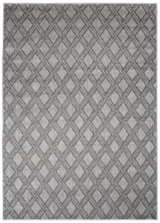 Vloerkleed Capri Grijs Indoor Outdoor Sisal Geruit Modern