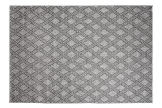 Vloerkleed Capri Grijs Indoor Outdoor Sisal Geruit Modern