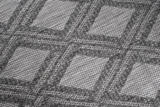 Vloerkleed Capri Grijs Indoor Outdoor Sisal Geruit Modern