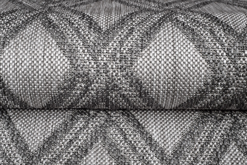 Vloerkleed Capri Grijs Indoor Outdoor Sisal Geruit Modern