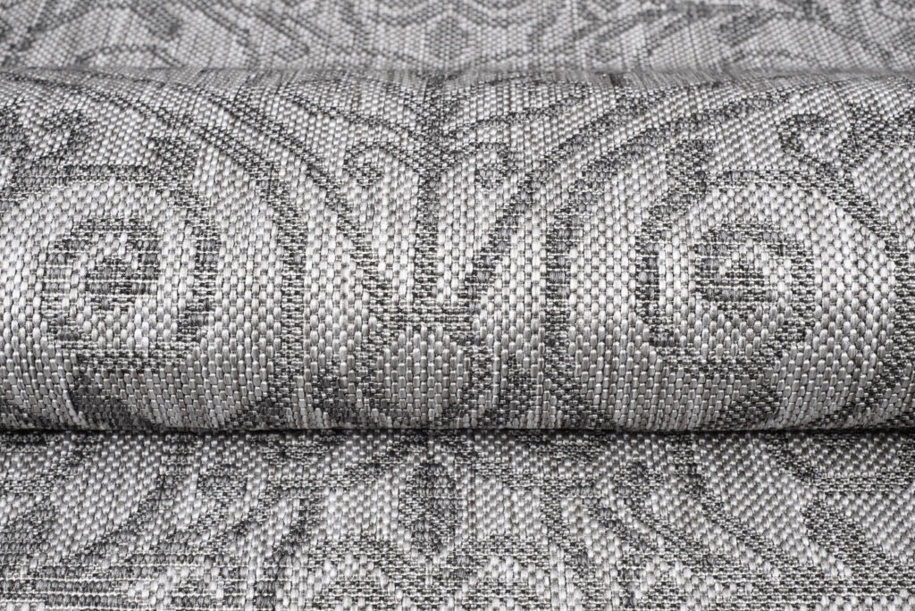 Vloerkleed Capri Grijs Indoor Outdoor Gebloemd Modern Sisal