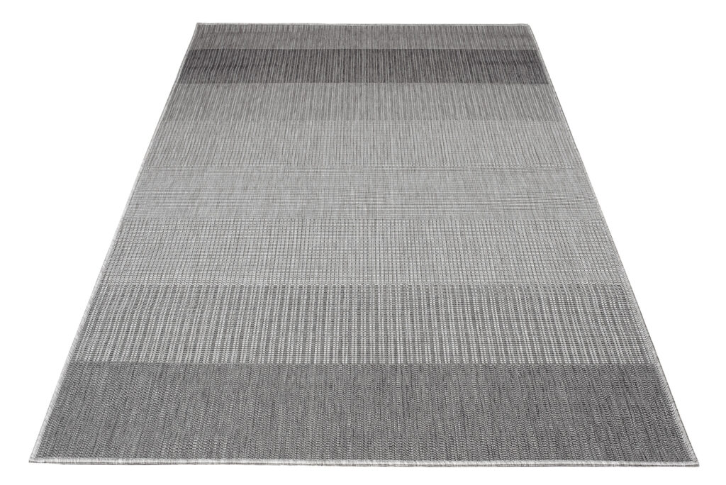 Vloerkleed Capri Grijs Lijnen Indoor Outdoor Sisal Modern