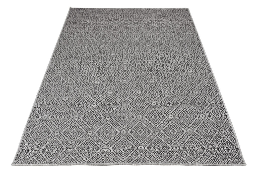 Vloerkleed Capri Grijs Mozaïek Indoor Outdoor Modern Sisal