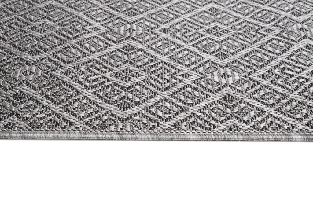 Vloerkleed Capri Grijs Mozaïek Indoor Outdoor Modern Sisal