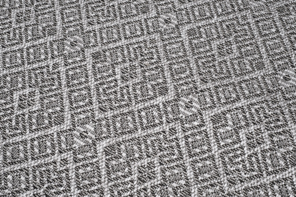 Vloerkleed Capri Grijs Mozaïek Indoor Outdoor Modern Sisal