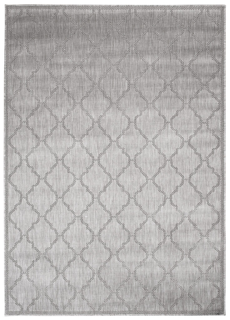 Vloerkleed Capri Grijs Licht Trellis Indoor Outdoor Sisal