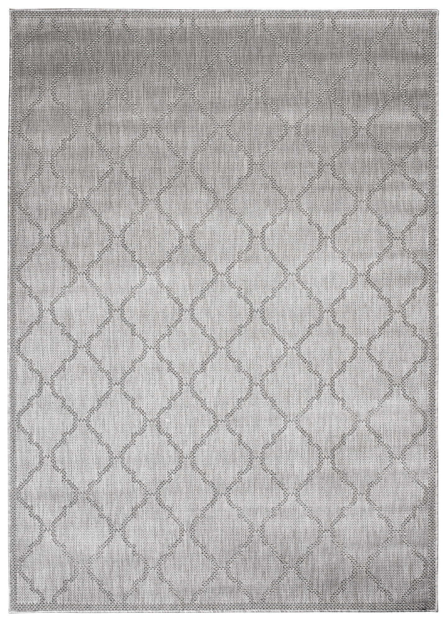 Vloerkleed Capri Grijs Licht Trellis Indoor Outdoor Sisal