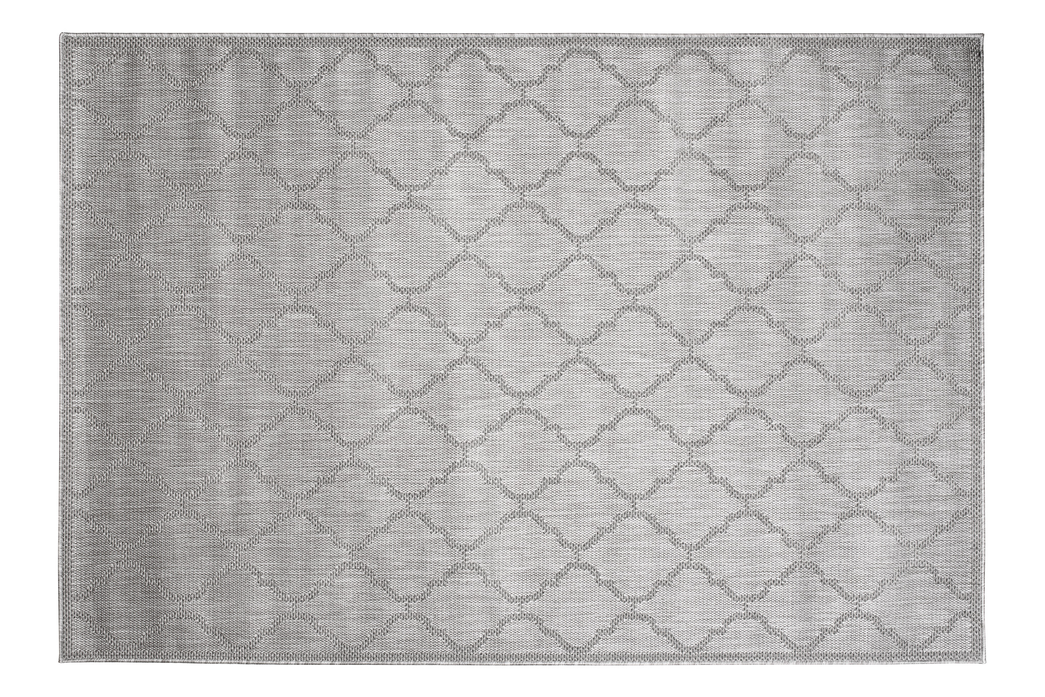 Vloerkleed Capri Grijs Licht Trellis Indoor Outdoor Sisal