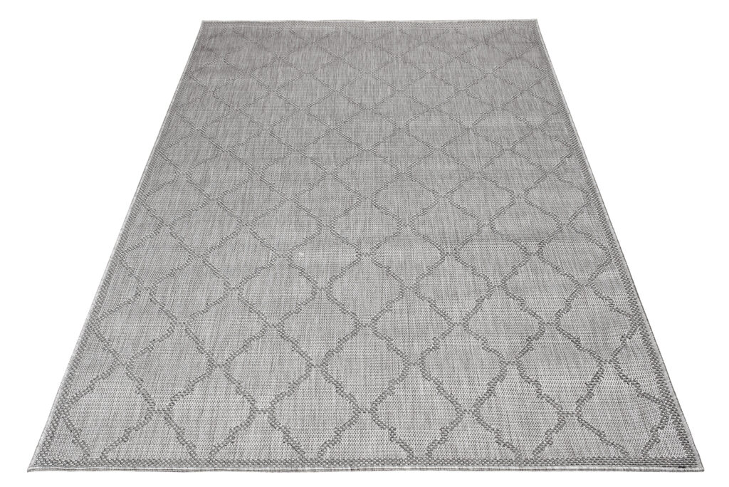 Vloerkleed Capri Grijs Licht Trellis Indoor Outdoor Sisal