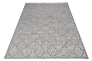 Vloerkleed Capri Grijs Licht Trellis Indoor Outdoor Sisal