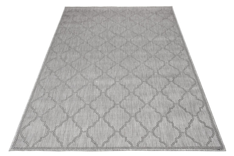 Vloerkleed Capri Grijs Licht Trellis Indoor Outdoor Sisal