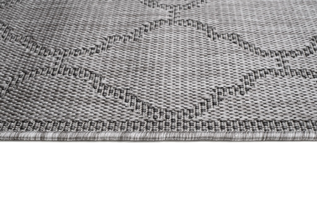 Vloerkleed Capri Grijs Licht Trellis Indoor Outdoor Sisal