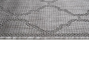 Vloerkleed Capri Grijs Licht Trellis Indoor Outdoor Sisal