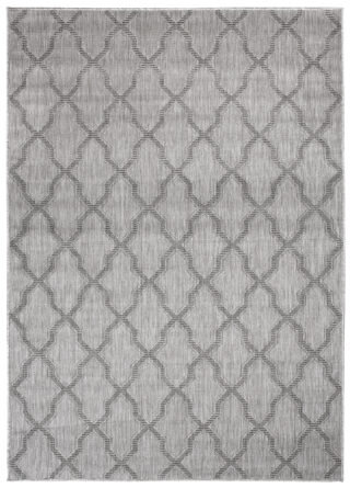 Vloerkleed Capri Grijs Trellis Indoor Outdoor Sisal Modern