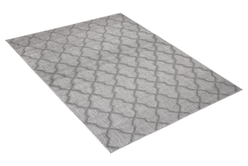 Vloerkleed Capri Grijs Trellis Indoor Outdoor Sisal Modern